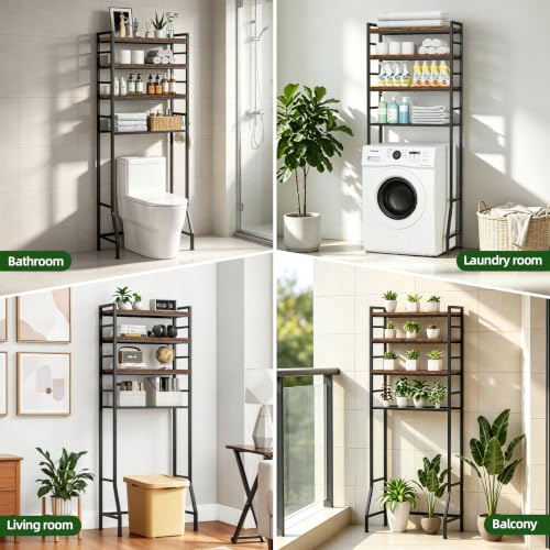 Over The Toilet Storage Rack,4-Tier Over Toilet Bathroom - Image 6