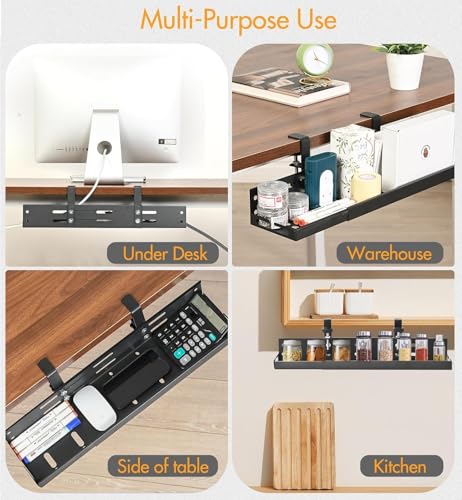 No Drill Under Desk Cable Management Tray, 17”-30” R | All Products - Image 7