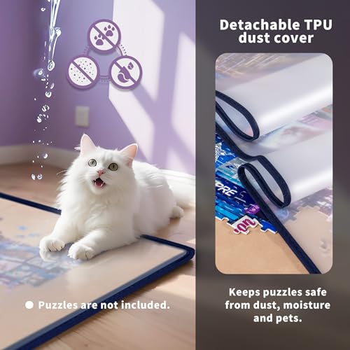 Tektalk Foldable Jigsaw Puzzle Board with 6 Color Sorting - Image 6