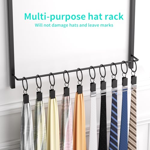 HapiRm Over Door Hat Rack - 3 Tier Wall Mounted Hat - Image 5