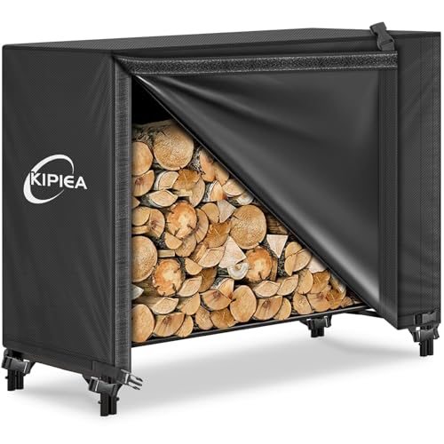 4FT Waterproof Firewood Storage Log Rack Cover, Heavy Duty - Image 2