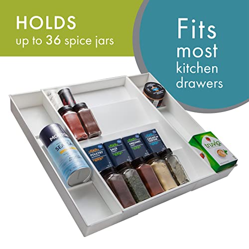 Dial Industries Expandable Kitchen Drawer Spice Jar Organizer - Image 4
