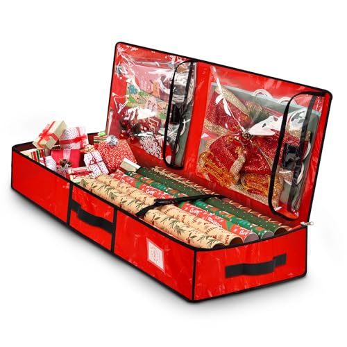Wrapping Paper Organizer Storage Container for Christmas Holiday - Image 2