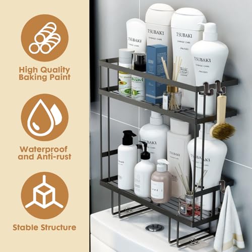 PowerKing Over The Toilet Storage Shelf, 2-Tier Bathroom - Image 5