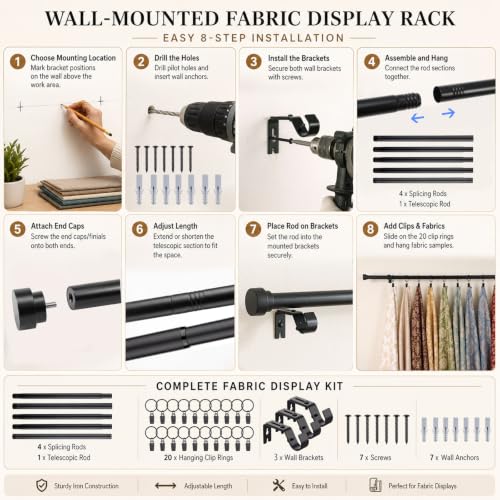 Wall Hanging Fabric Organizer, for Sewing Room - Image 6