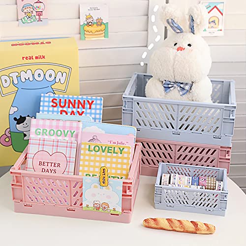 4 Pack Collapsible Small Storage Bins and Baskets, D | All Products - Image 3