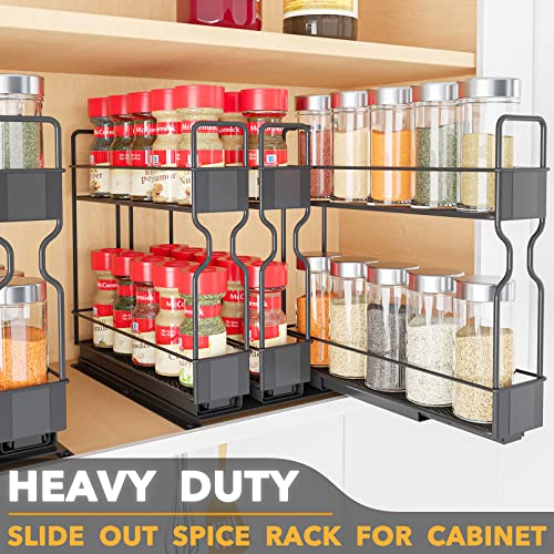 SpaceAid Pull Out Spice Rack Organizer, Heavy Duty Slide Out - Image 3
