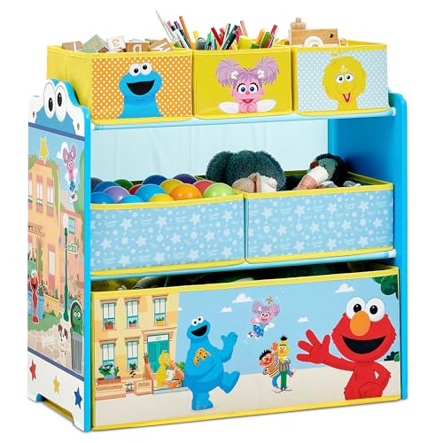 Delta Children - Sesame Street Design & Store 6 Bin Toy - Image 2