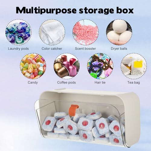 Dishwasher Detergent Pods Holder Wall-Mounted Clear - Image 6