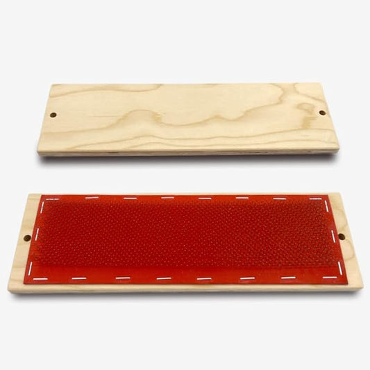29 x 9 cm (2 pcs) Hair Holder on a Wooden Base, Drawing Mat For Bulk Hair Extension Professional Hackle Styling Tools Making Lace Wig Tools Drawing Card With Needles