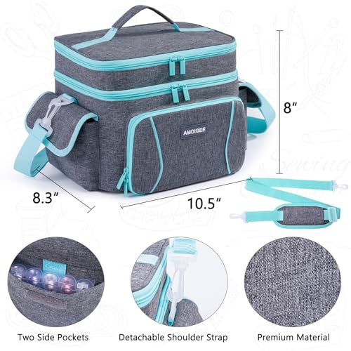 Double-Layer Sewing Storage Bag with Dividers for Sewing - Image 3