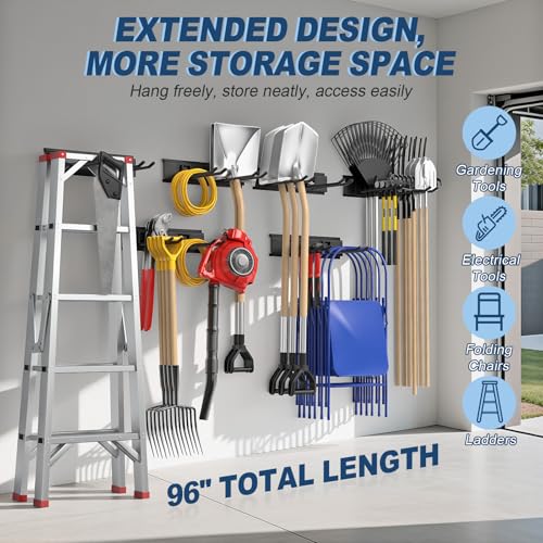 Housolution Garage Wall Organizer 96 Inch - 20Pack Carries - Image 4