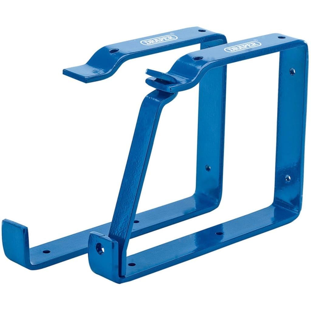 Draper Heavy Duty Ladder Hooks | 25cm Wall Mount Storage - Image 1