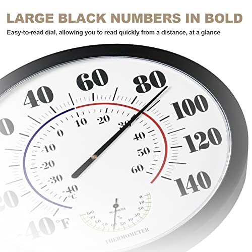 Indoor Outdoor Thermometer Wall Large Numbers Thermometer No - Image 5