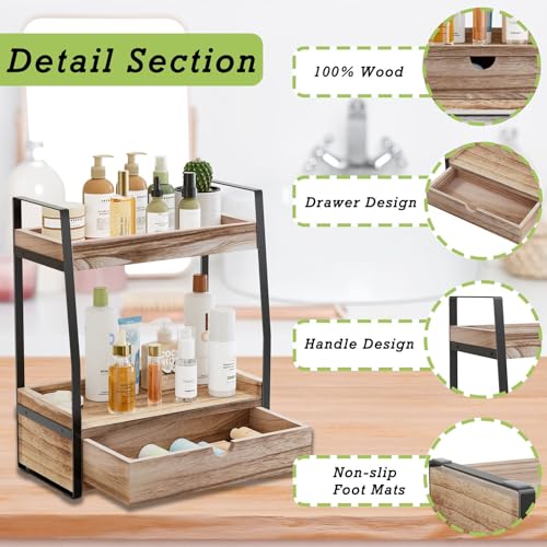 Boulphia 2-Tier Bathroom Organizer Countertop, Bathroom Sink - Image 5