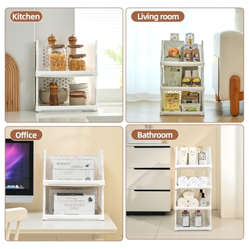 Pull-out Plastic Storage Basket,Stackable Closet | Home Organization - Image 7