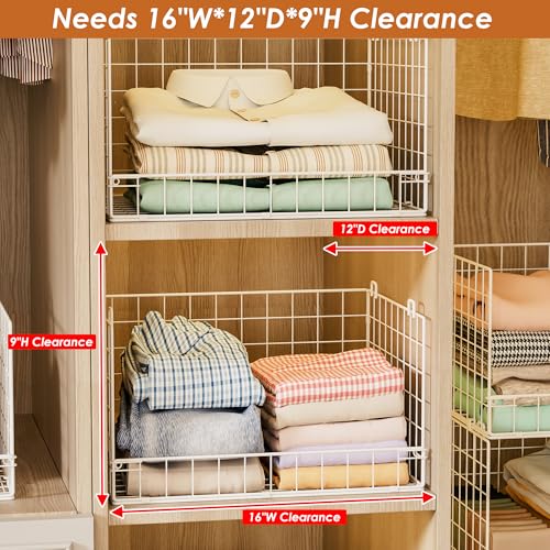 4-Tier Stackable Closet Organizers and Storage Baske | Home Organizati - Image 5