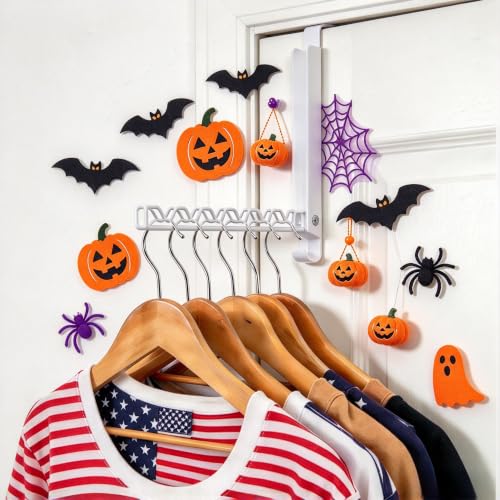 Over The Door Drying Rack, Double Folding Portable Hanging - Image 3