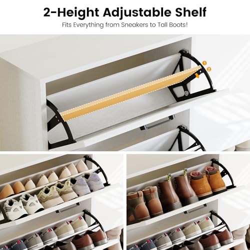 Homeiju Shoe Storage Cabinet Organizer with 2 Flip | Home Organization - Image 6