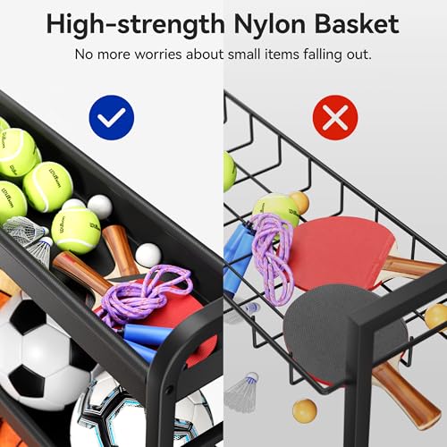 Sports Equipment Organizer, Large Capacity Garage Ball - Image 6