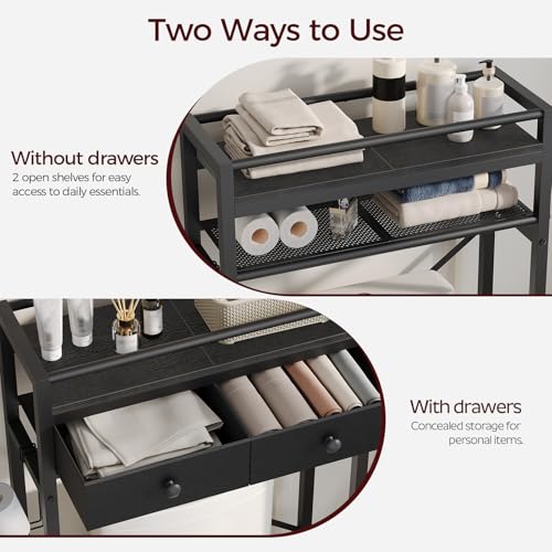 MAHANCRIS Over Toilet Storage, 2-Tier Bathroom Organizer - Image 5