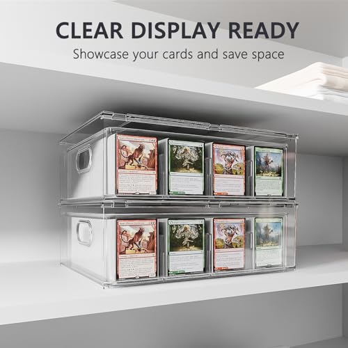 Trading Card Storage Box, Clear Large Storage Organizer - Image 6