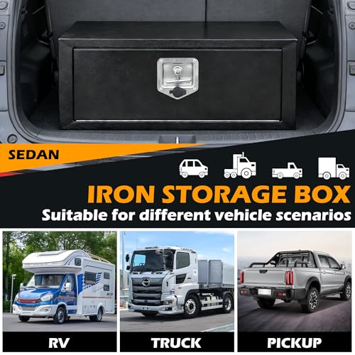 36" Underbody Truck Tool Box, Heavy-Duty Steel, Lockable - Image 6