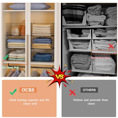 Yociyoga 6-Tier Stackable Closet Organizers and Storage Shelves - Image 5