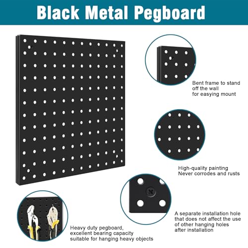 Peg Board Kit, Includes Pegboard and Accessories - Image 7