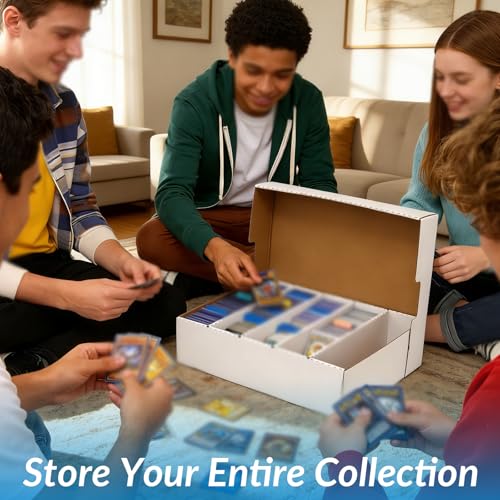 4-Pack Top loader Trading Card Storage Box,12000Count - Image 3