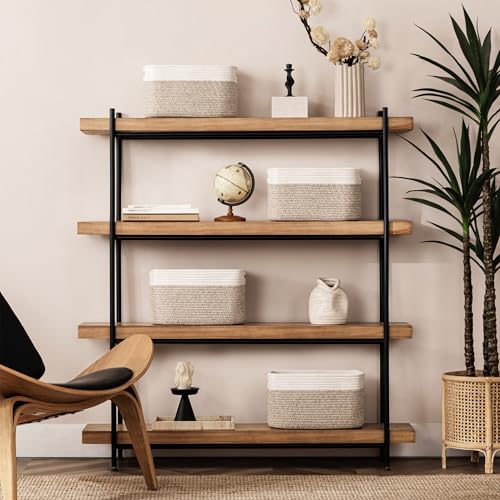 4 Pack Storage Baskets for Organizing, Woven Baskets for Shelves - Image 6