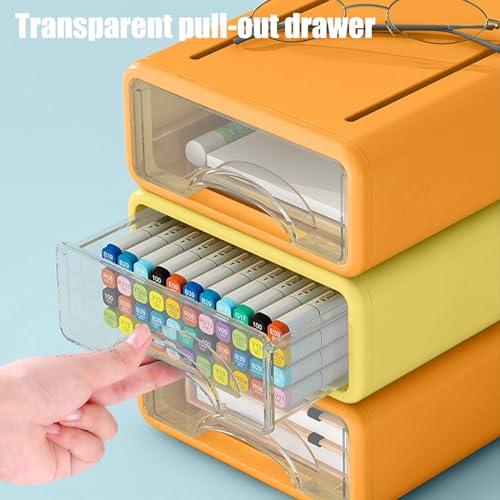 Desk Organizer with Drawers, Stackable Storage Drawers - Image 7
