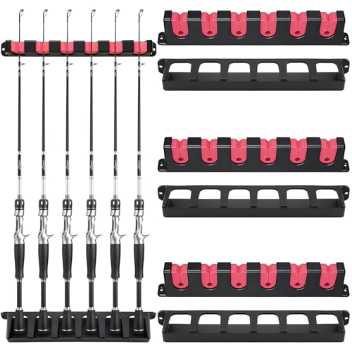 3 Set Fishing Rod Holders for Garage Wall Mount Pole | Garage Storage - Image 2