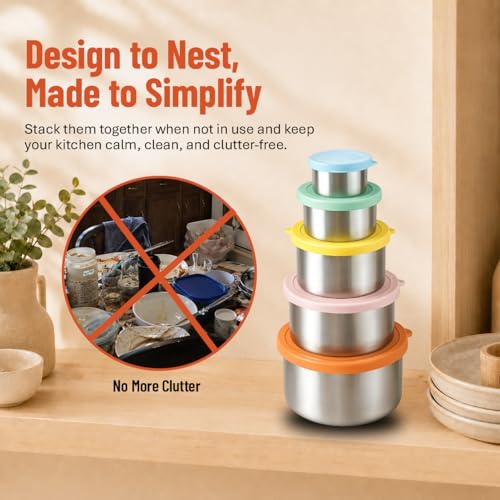 Piffny 304 Stainless Steel Snack Containers with Lid | All Products - Image 6