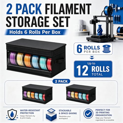 3D Printer Filament Storage Box 2-Pack - Filament Storage - Image 6