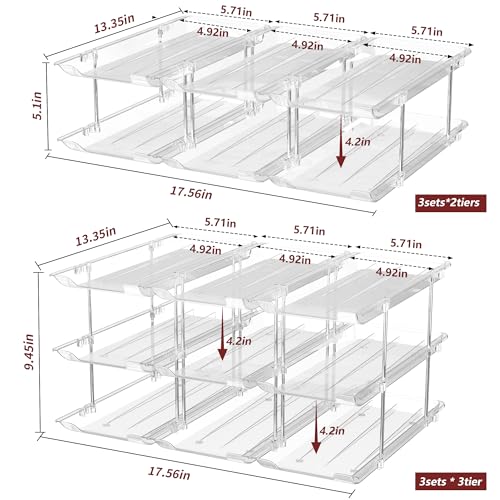 Can Organizer for Pantry, 3 Tier Rolling Can Storage Organizer - Image 3