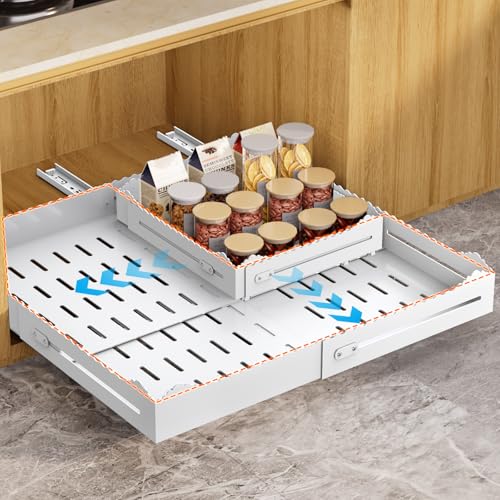 Seinloes 2 Pack Pull Out Cabinet Organizer 22" Deep, | All Products - Image 83
