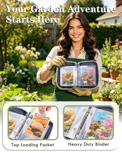 Seed Storage Organizer with 20 Clear Sleeves, 10 PCS Seed - Image 5