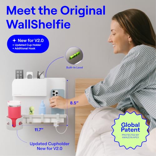 WallShelfie Bedside Wall Organizer & Girls Room Decor - Image 3
