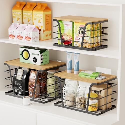 TIDIIABODE 3 Pack Stackable Pantry Organizer, Trash | All Products - Image 4