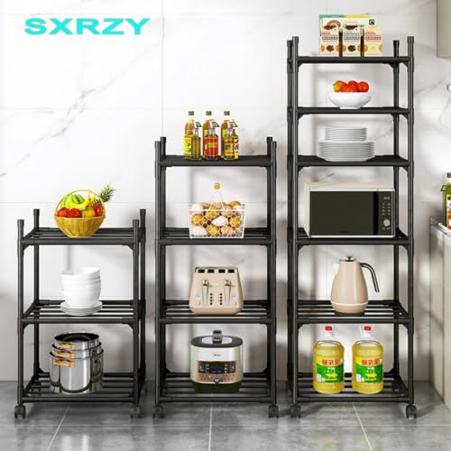 Black Shelving Unit, 42x 32 x 165 cm - Image 5