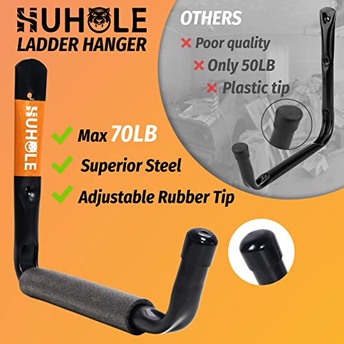 HUHOLE 4 Pack 9.8 Inch Jumbo Garage Storage Hooks - Image 4
