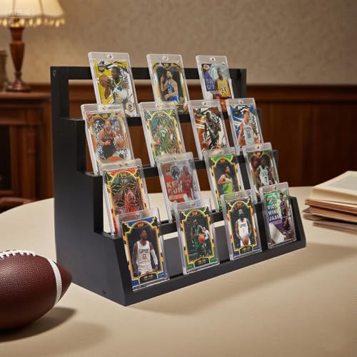 4-Tier Graded Trading Baseball Football Sports Card Display - Image 7