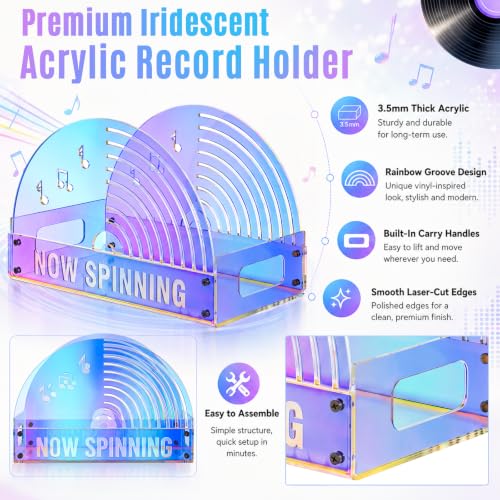 Xuhal Laser Acrylic Vinyl Record Holder, Vinyl Record - Image 5