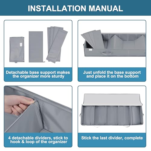 Under Bed Storage Containers, 2 Pack Under the Bed Bags - Image 7