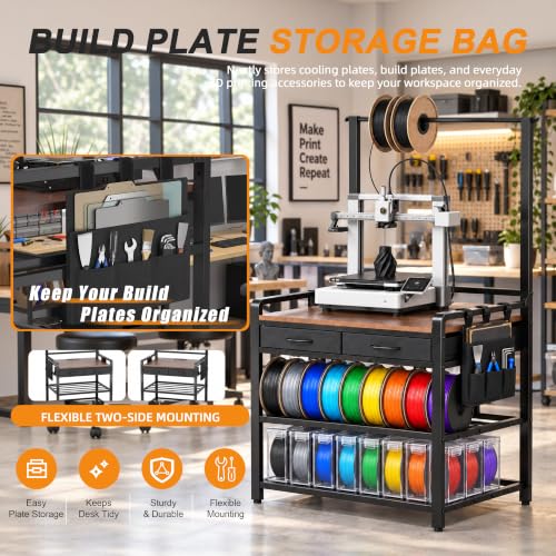 3D Printer Stand, 3D Printer Table with Filament Storage - Image 5