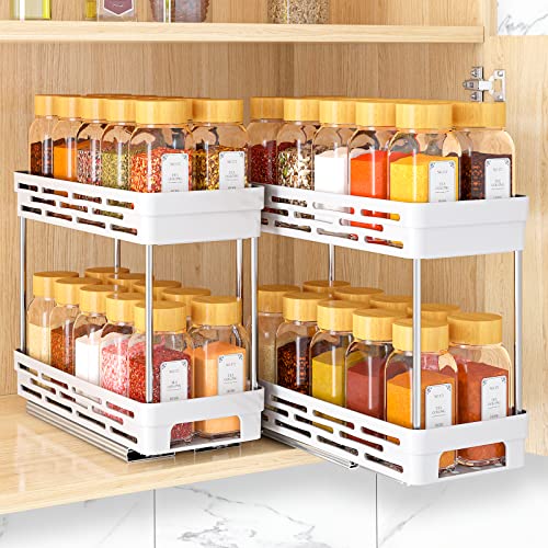 Pull Out Spice Rack Organizer for Cabinet, 2 Pack Slide Out Spice - Image 2
