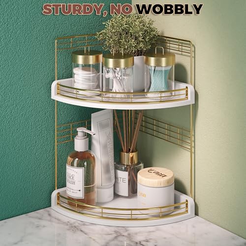 Bathroom Countertop Corner Organizer for Small Spaces, 2-Tier - Image 7