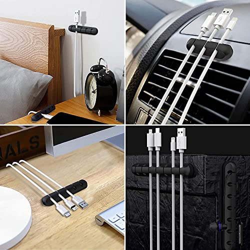 SOULWIT 3 Pcs Silicone USB Cable Holder Clips, Self Adhesive - Image 7