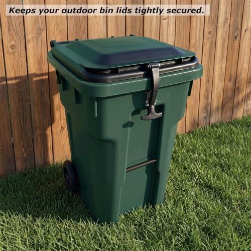 Trash Can Lock for Animals Heavy Duty Rubber T Grip Latch - Image 5